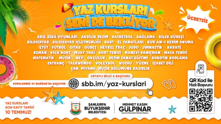 Büyükşehir'den Çocuklar ve Gençlere Ücretsiz Yaz Kursu Müjdesi